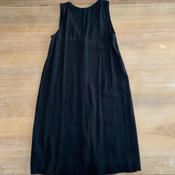 Madewell Black Button Front Dress - Picture 6 of 12